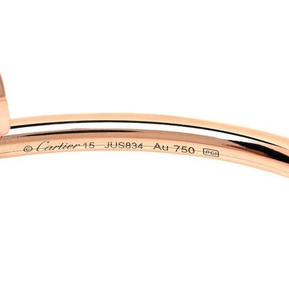 Cartier 18K Pink Gold Small Juste Un Clou Bracelet 15 5 of 5