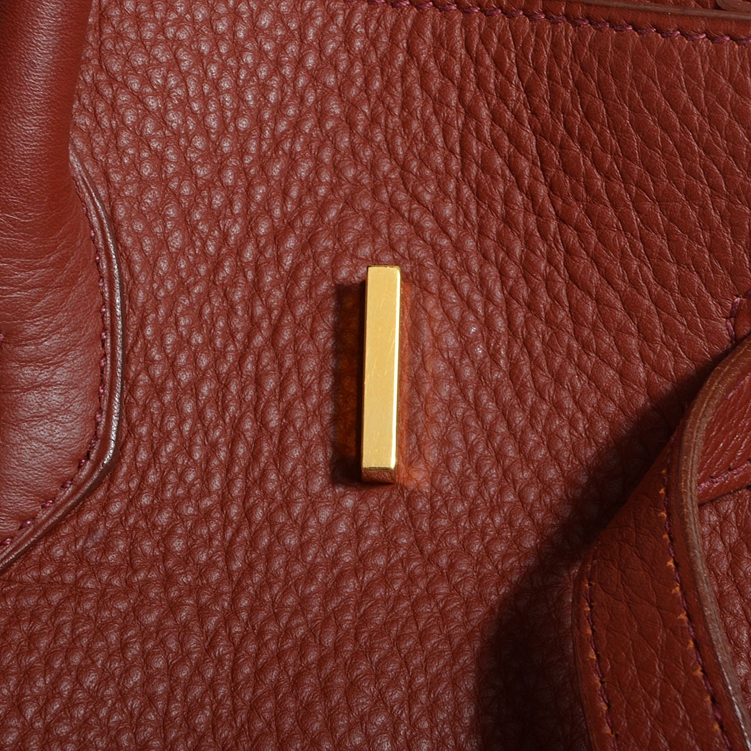 Hermes Taurillon Clemence Birkin 35 Brique 14 of 25