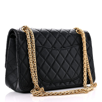 Chanel Aged Calfskin Lucky Charms 2.55 Reissue 225 Flap Black 3 of 12