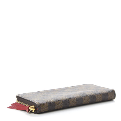 Louis Vuitton Damier Ebene Clemence Wallet Cherry 4 of 11