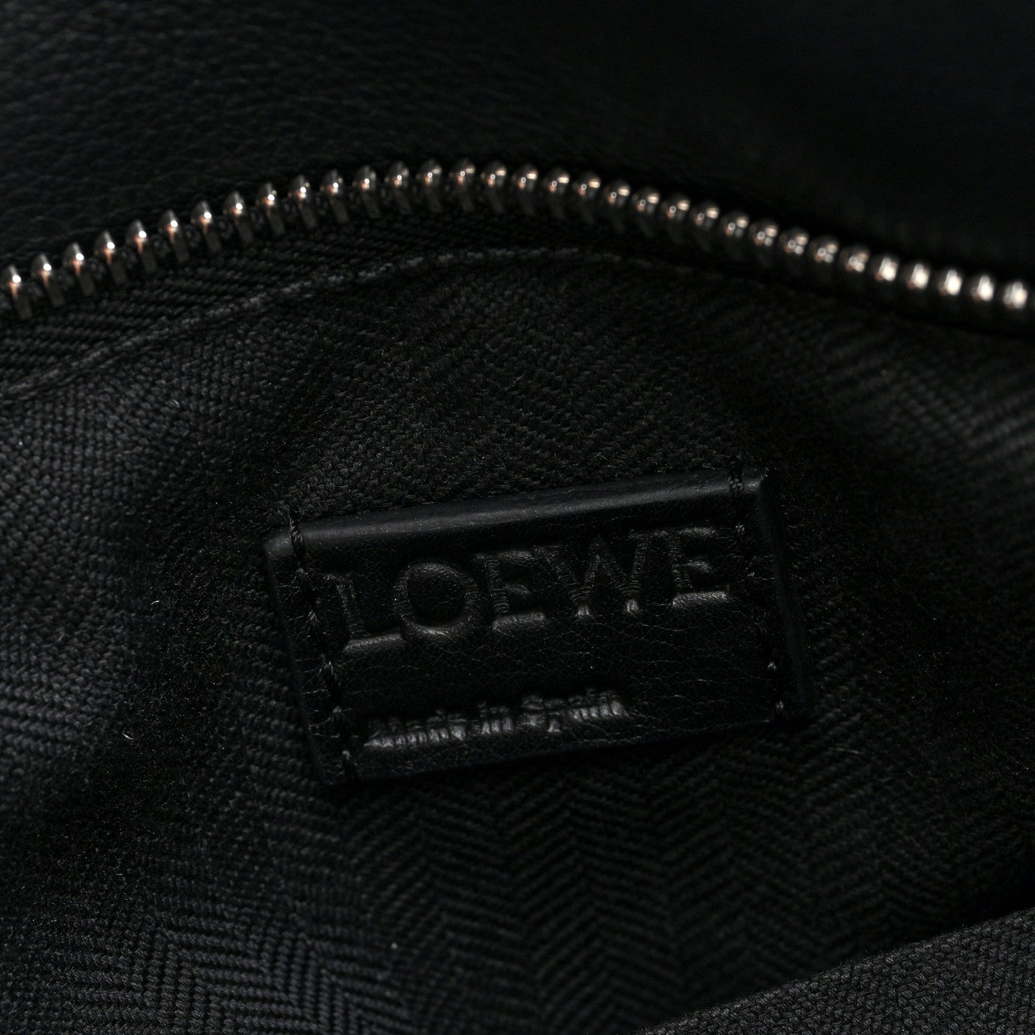 Loewe Calfskin Zipper Puzzle Bag Black 5 of 8