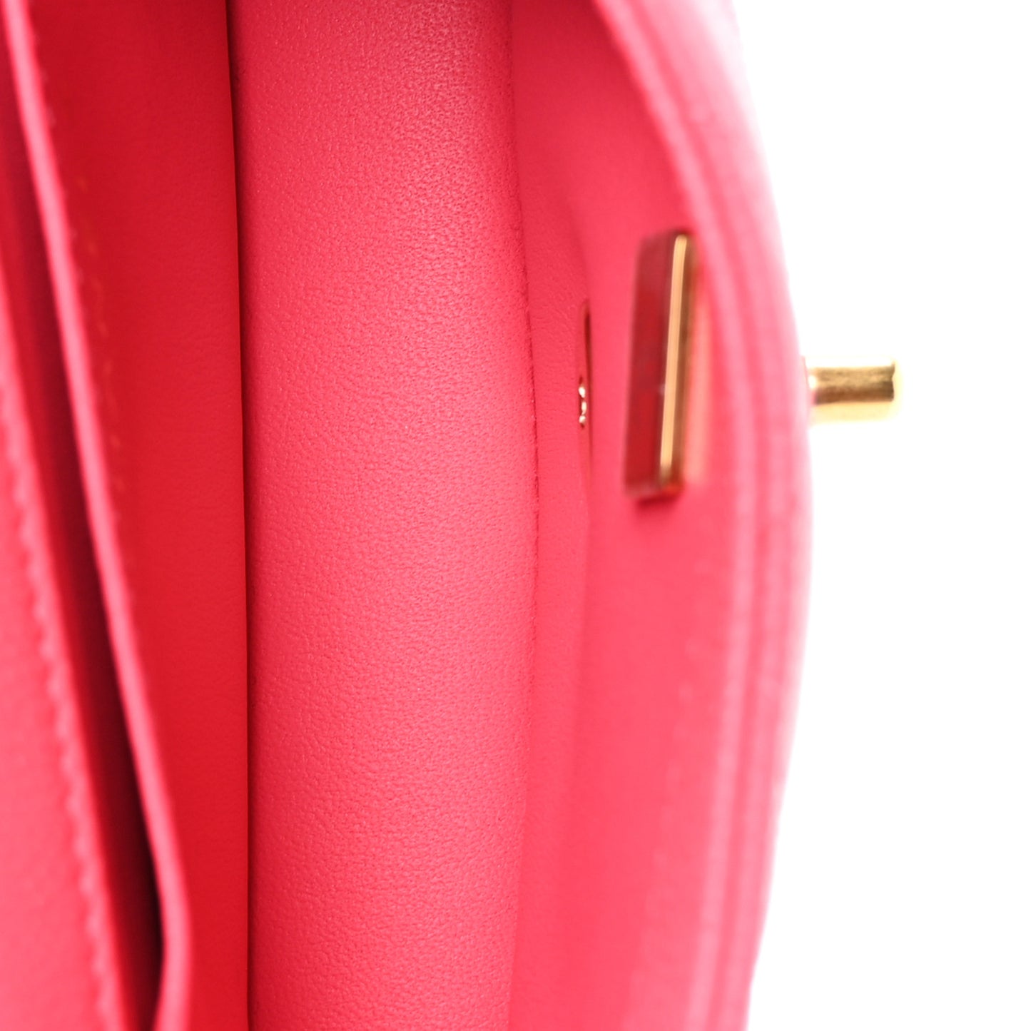 Caviar Quilted Mini Rectangular Sweetheart Flap Fuchsia