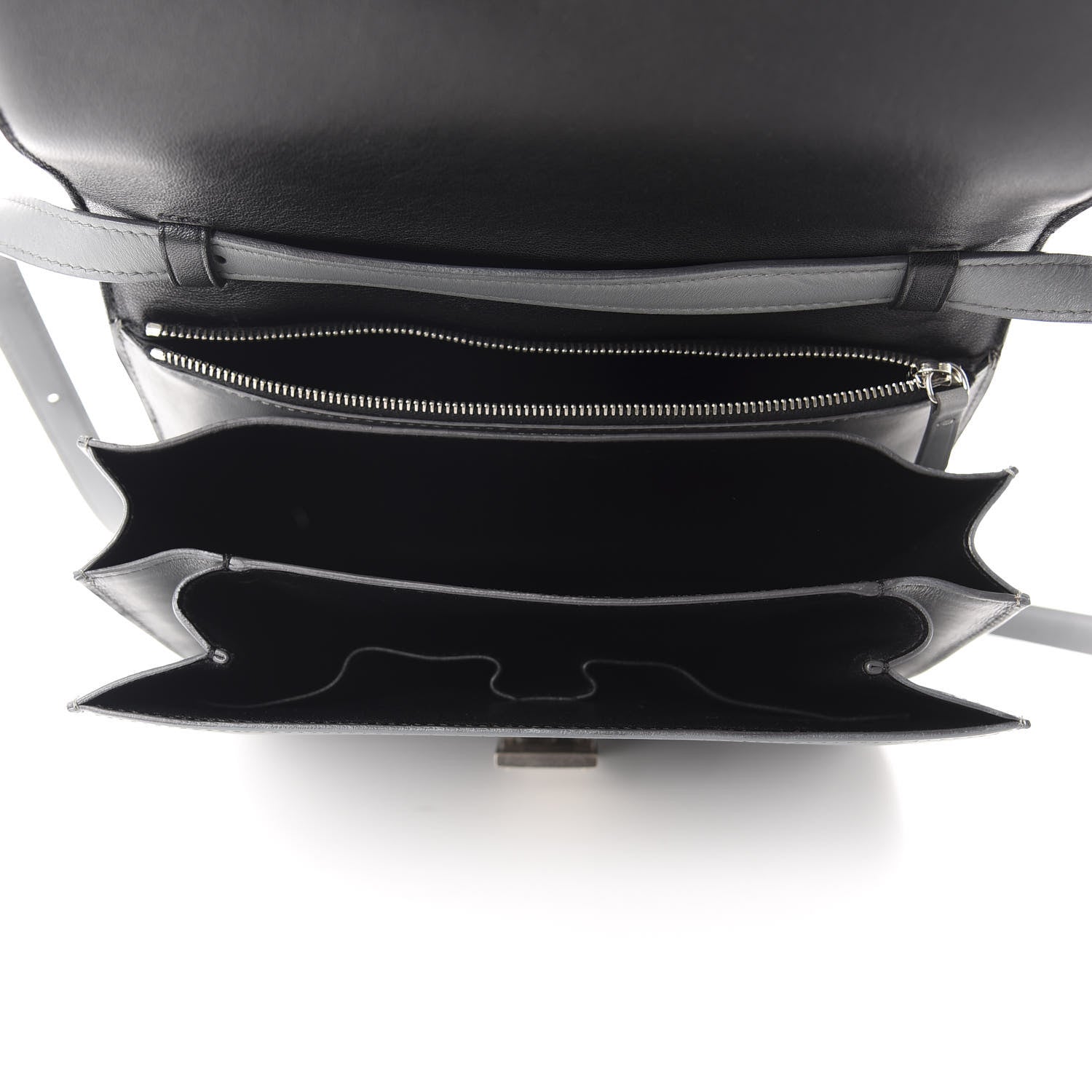 Celine Box Calfskin Medium Classic Box Flap Bag Grey 5 of 10