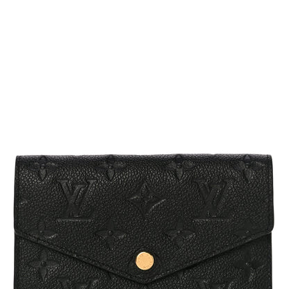 Louis Vuitton Empreinte Compact Curieuse Wallet Black 7 of 11