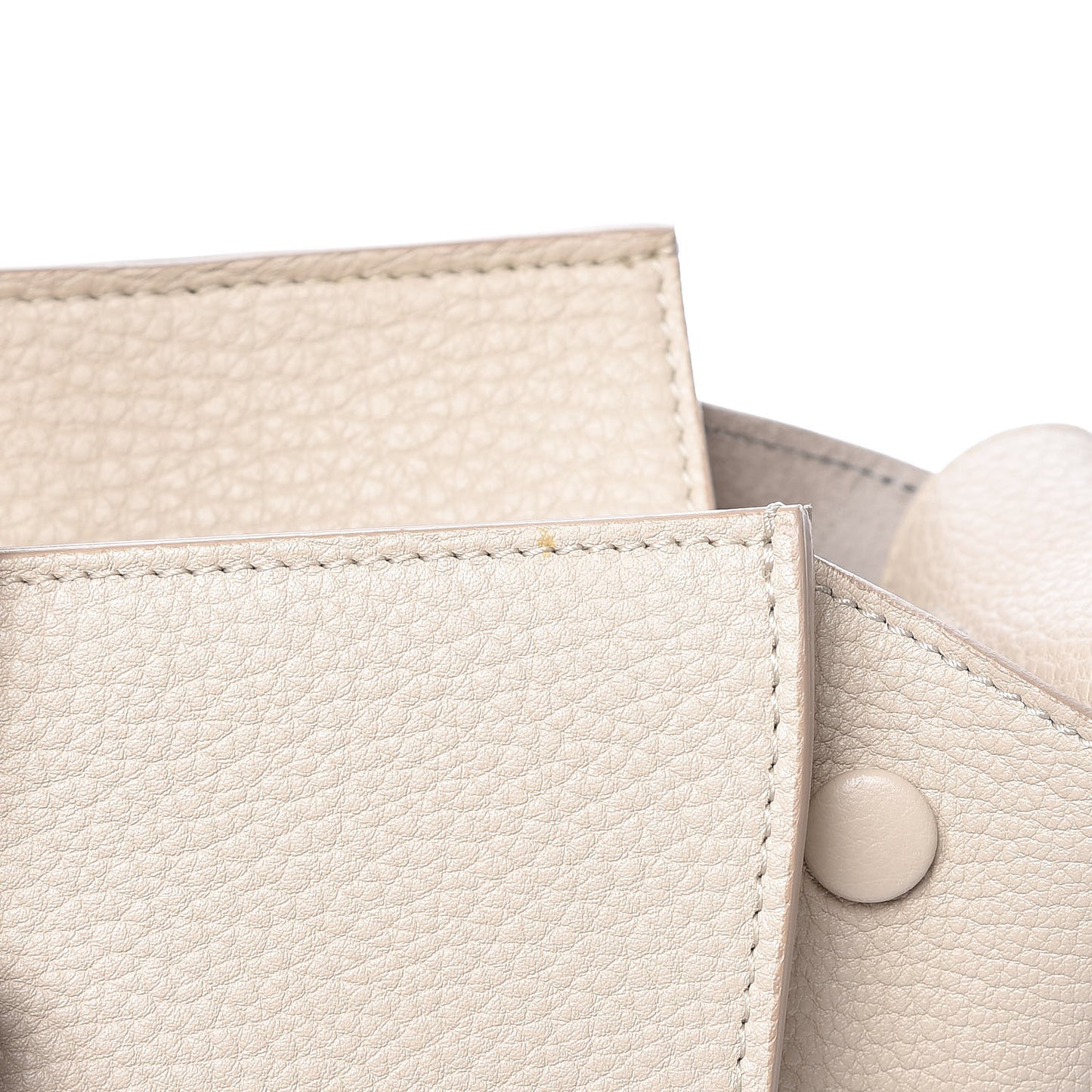 Crisped Calfskin Mini Tie Knot Tote Chalk