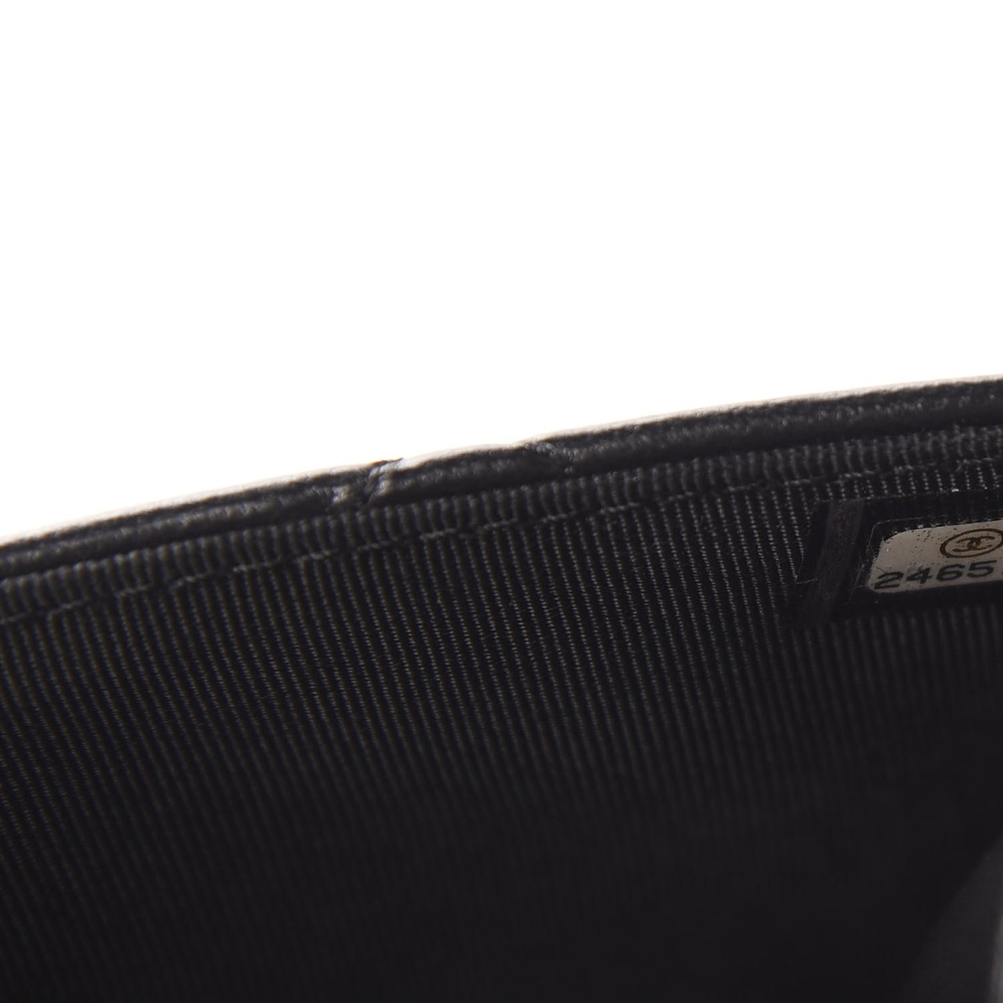 Lambskin Quilted Wallet On Chain WOC Black