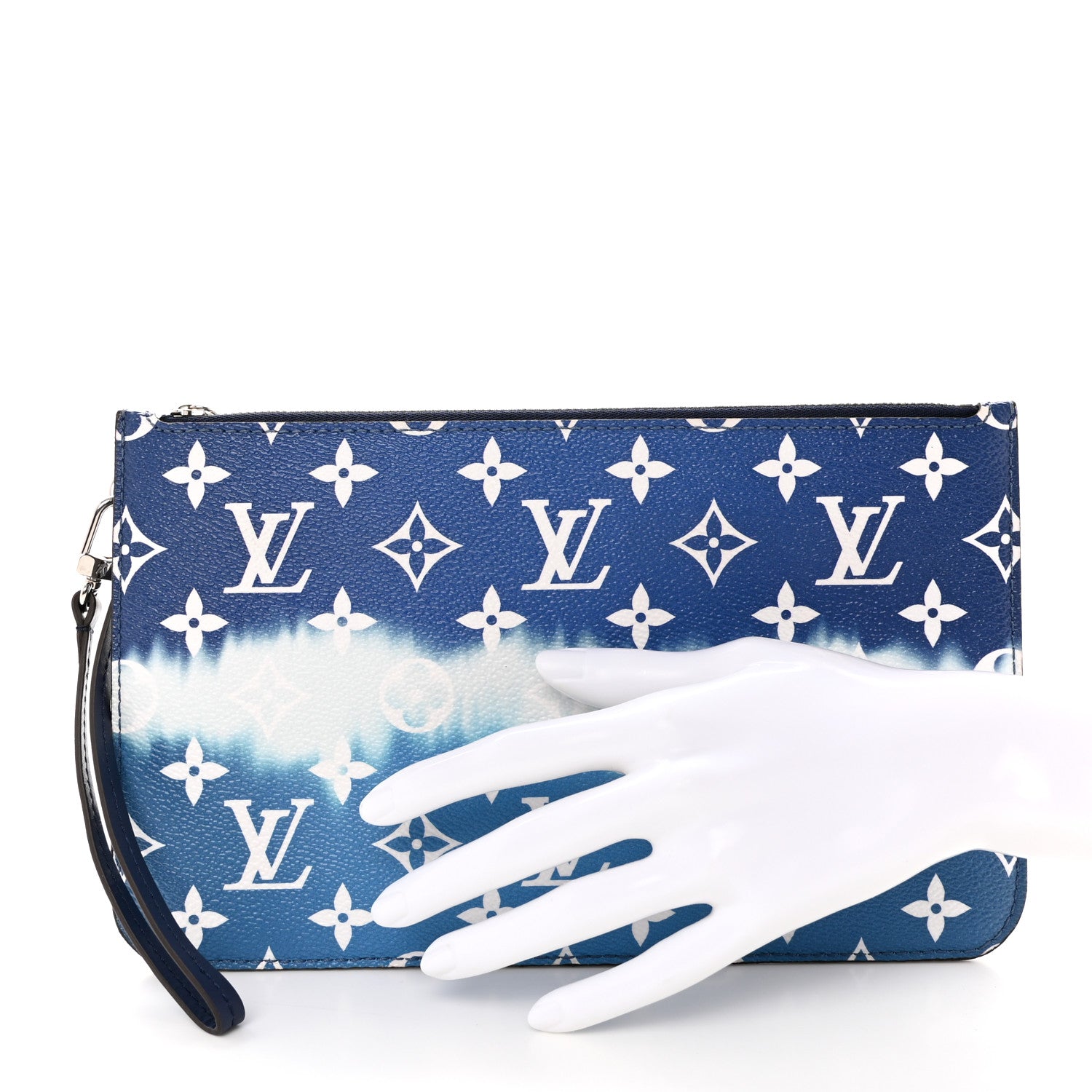 Louis Vuitton Monogram Escale Neverfull MM GM Pochette Blue 2 of 7
