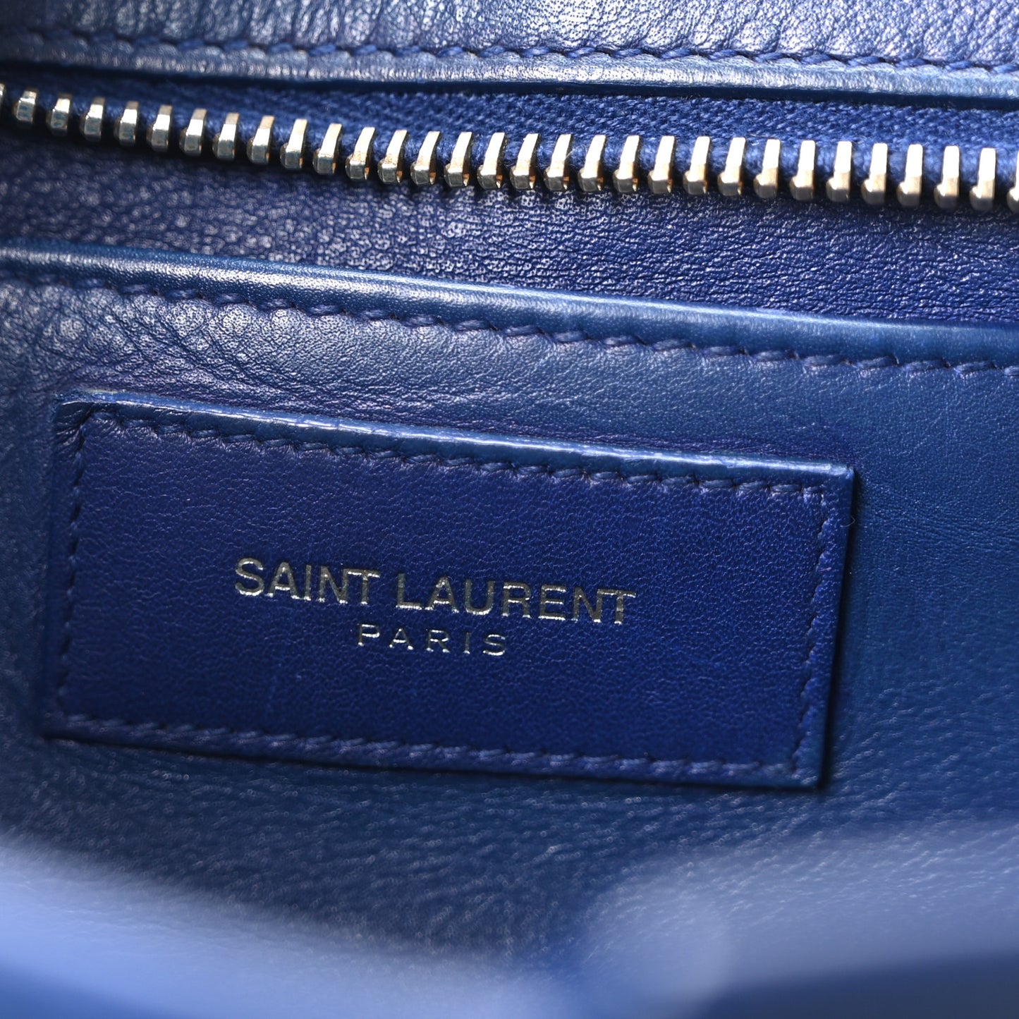 Calfskin Small Classic Y Cabas Royal Blue