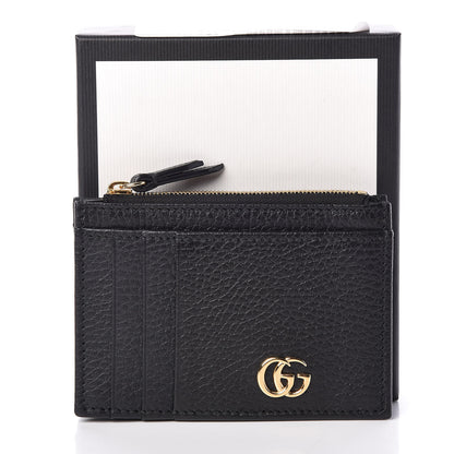 Gucci Dollar Calfskin GG Marmont Coin Case Card Holder Black 8 of 8