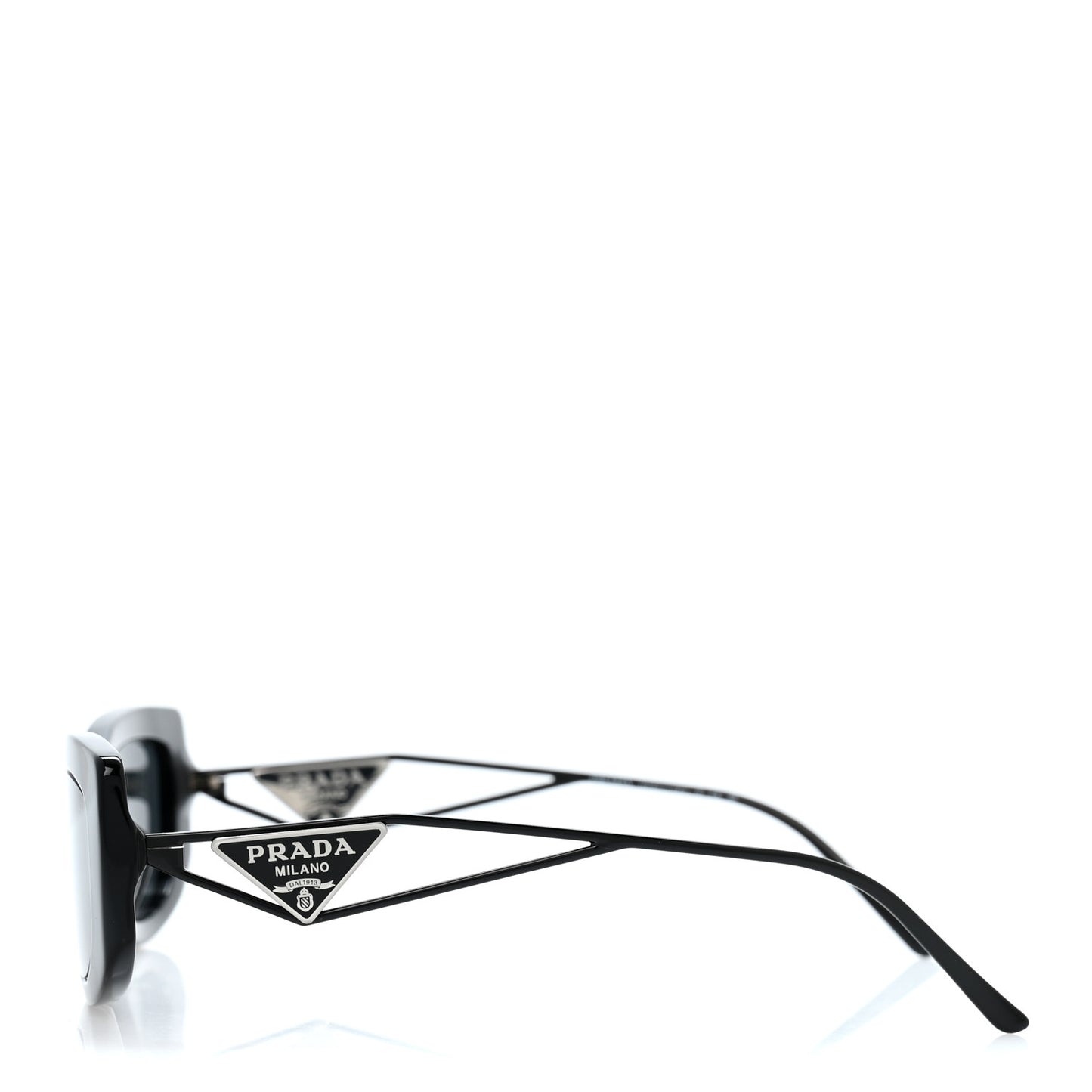 Acetate Sunglasses SPR 14Y Black Slate Gray