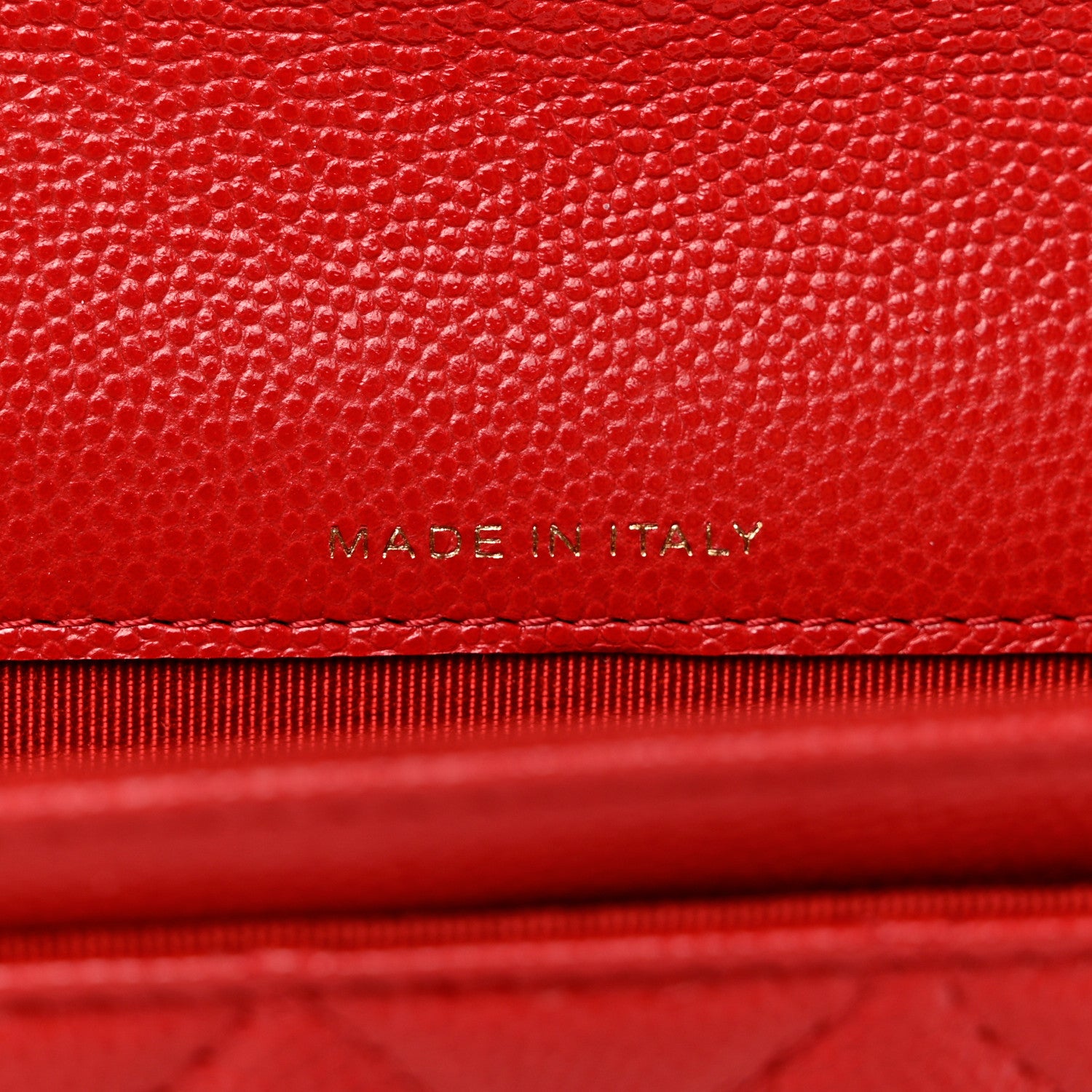 Chanel Caviar Quilted Flap Card Holder Wallet Red 6 of 9