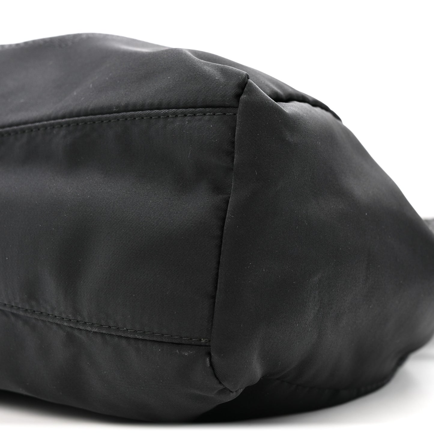 Tessuto Nylon Jacquard Logo Drawstring Tote Black