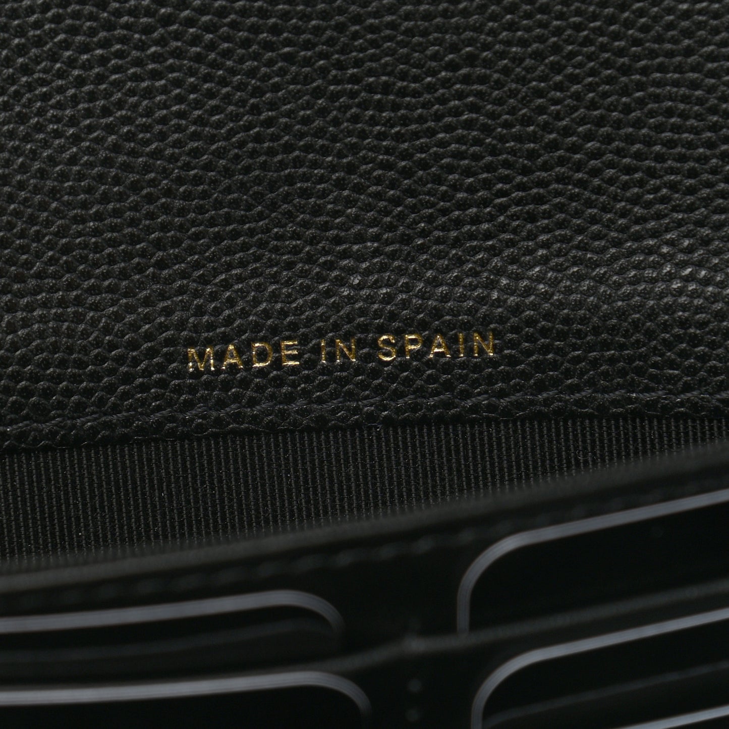 Caviar Quilted Large Boy Gusset Flap Wallet Black
