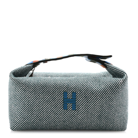 Wool Small Bride-A-Brac H Natte Pouch Vert Foret