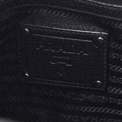 Prada Vitello Daino Tote Black 6 of 10
