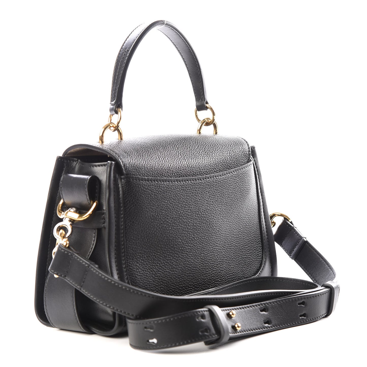 Calfskin Mini Tess Day Bag Black