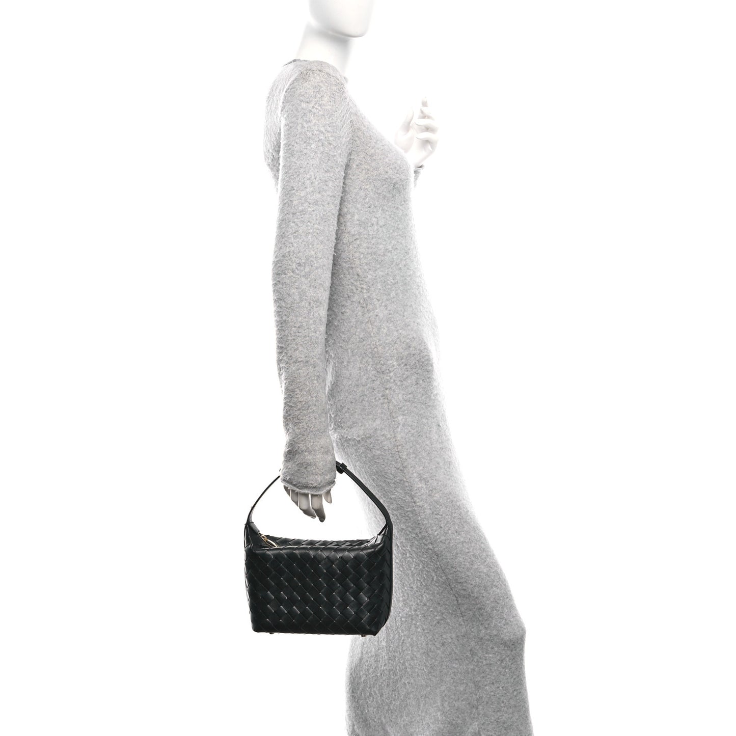 Calfskin Nappa Intrecciato Mini Wallace Black