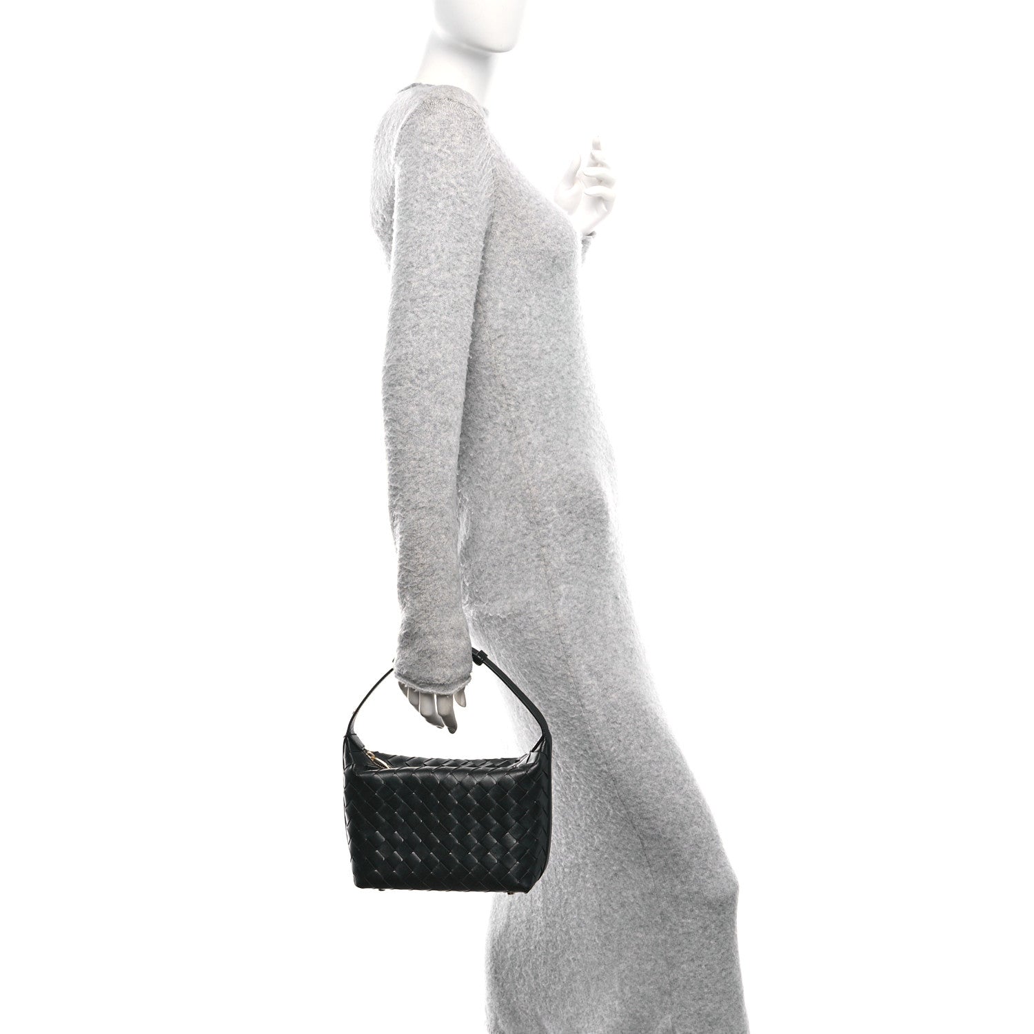 Bottega Veneta Calfskin Nappa Intrecciato Mini Wallace Black 2 of 12