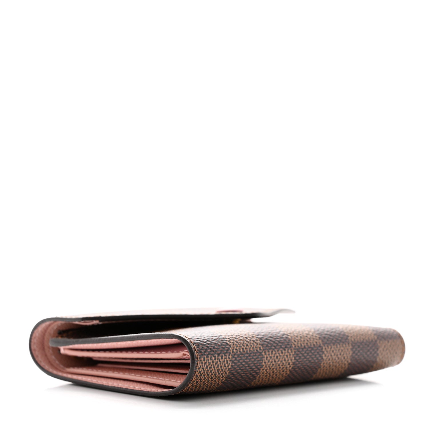 Louis Vuitton Damier Ebene Victorine Wallet Rose Ballerine 4 of 6