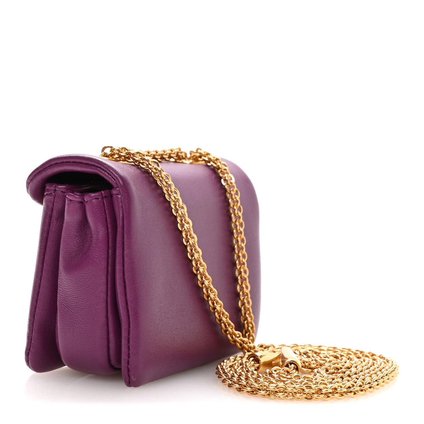 Nappa Micro One Stud Chain Bag Prune Prune