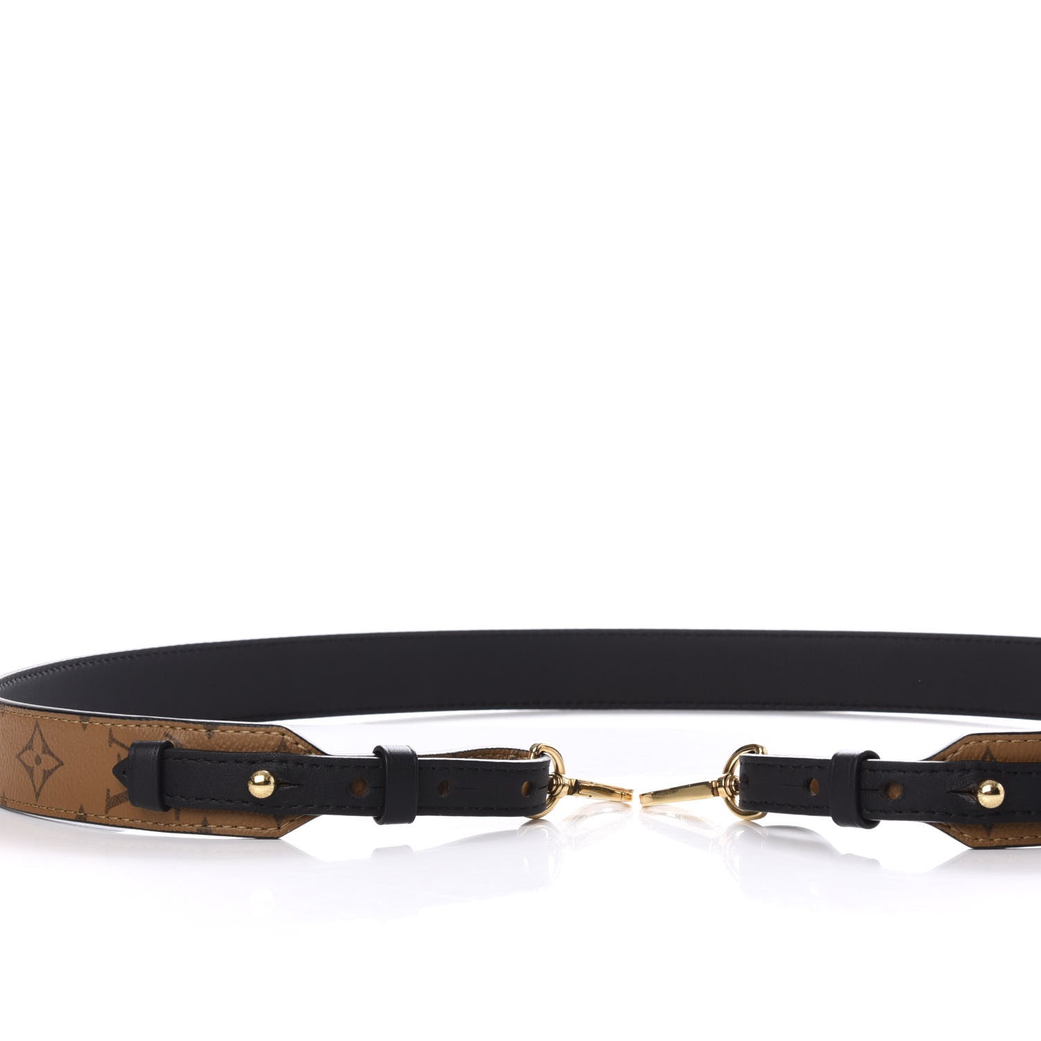 Louis Vuitton Reverse Monogram Bandouliere Shoulder Strap XL Black 3 of 6
