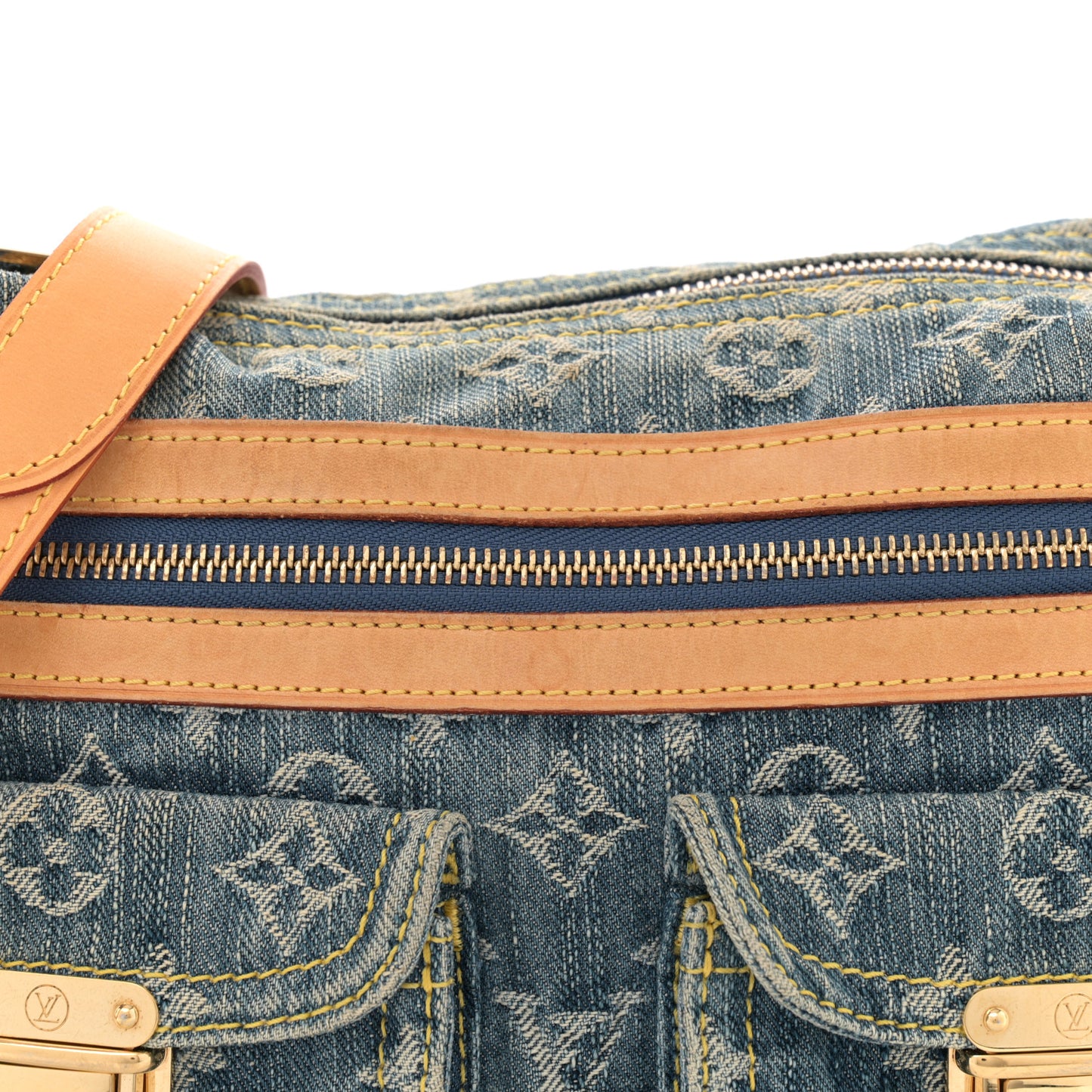 Monogram Denim Baggy PM Blue