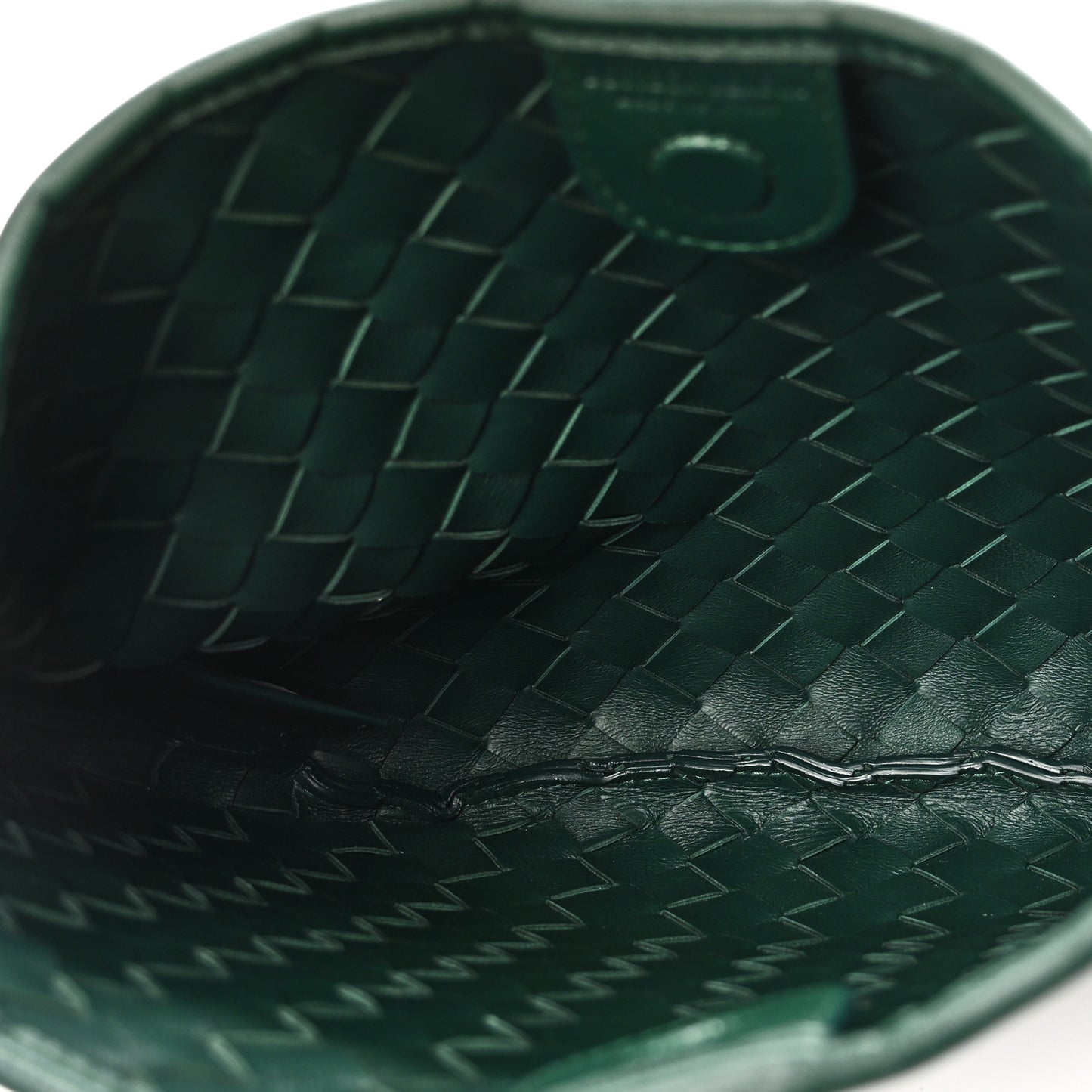 Nappa Intrecciato Sardine Bag Emerald Green