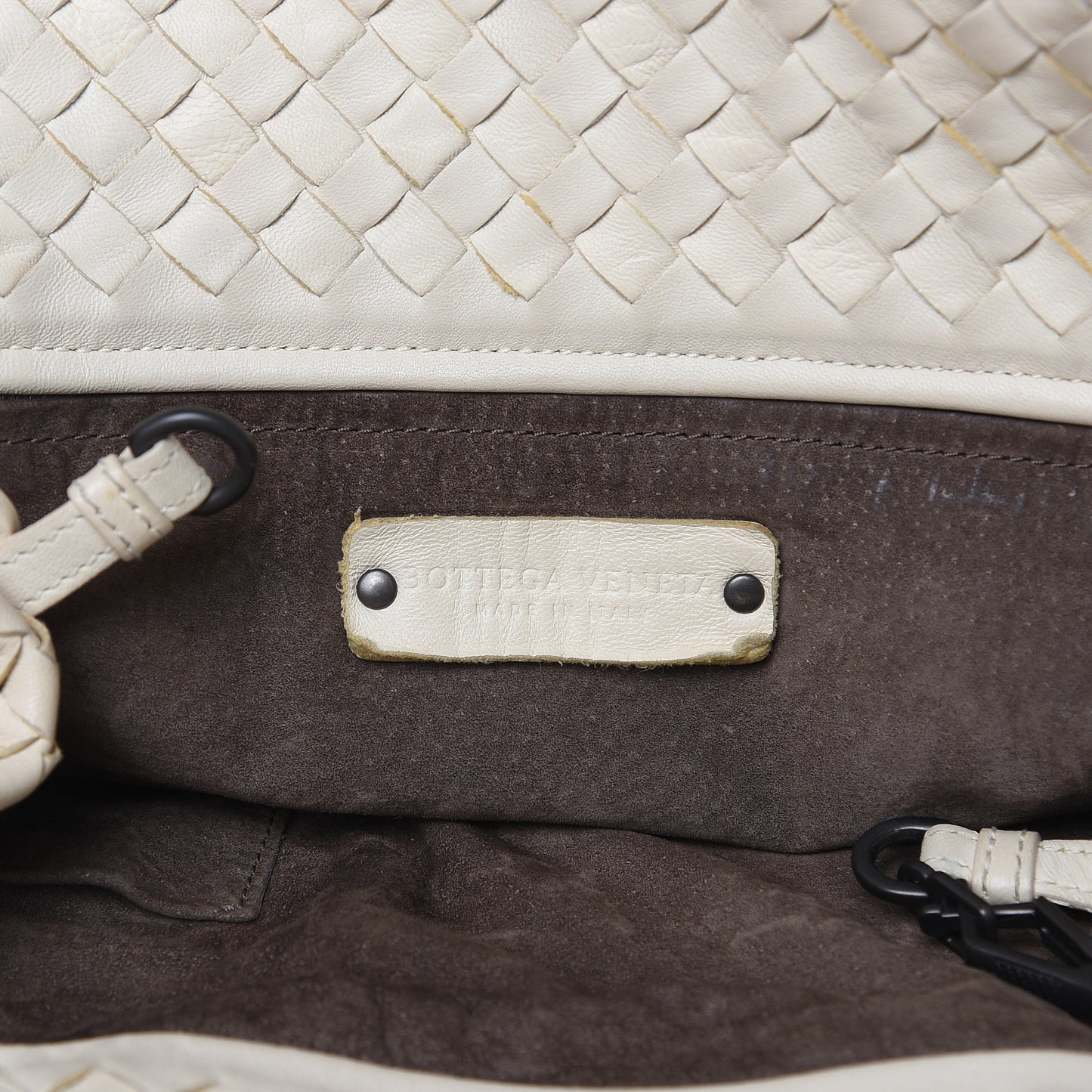 Nappa Intrecciato Large Cesta Tote White