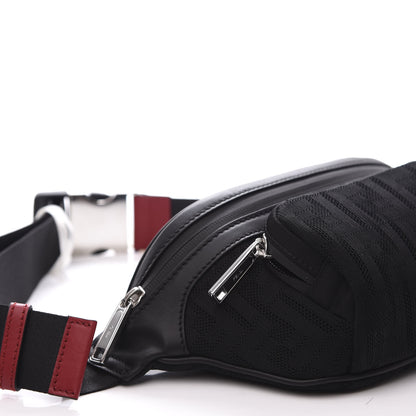 Fendi Neoprene Mesh Vitello Grace FF Pocket Belt Bag Black 9 of 10