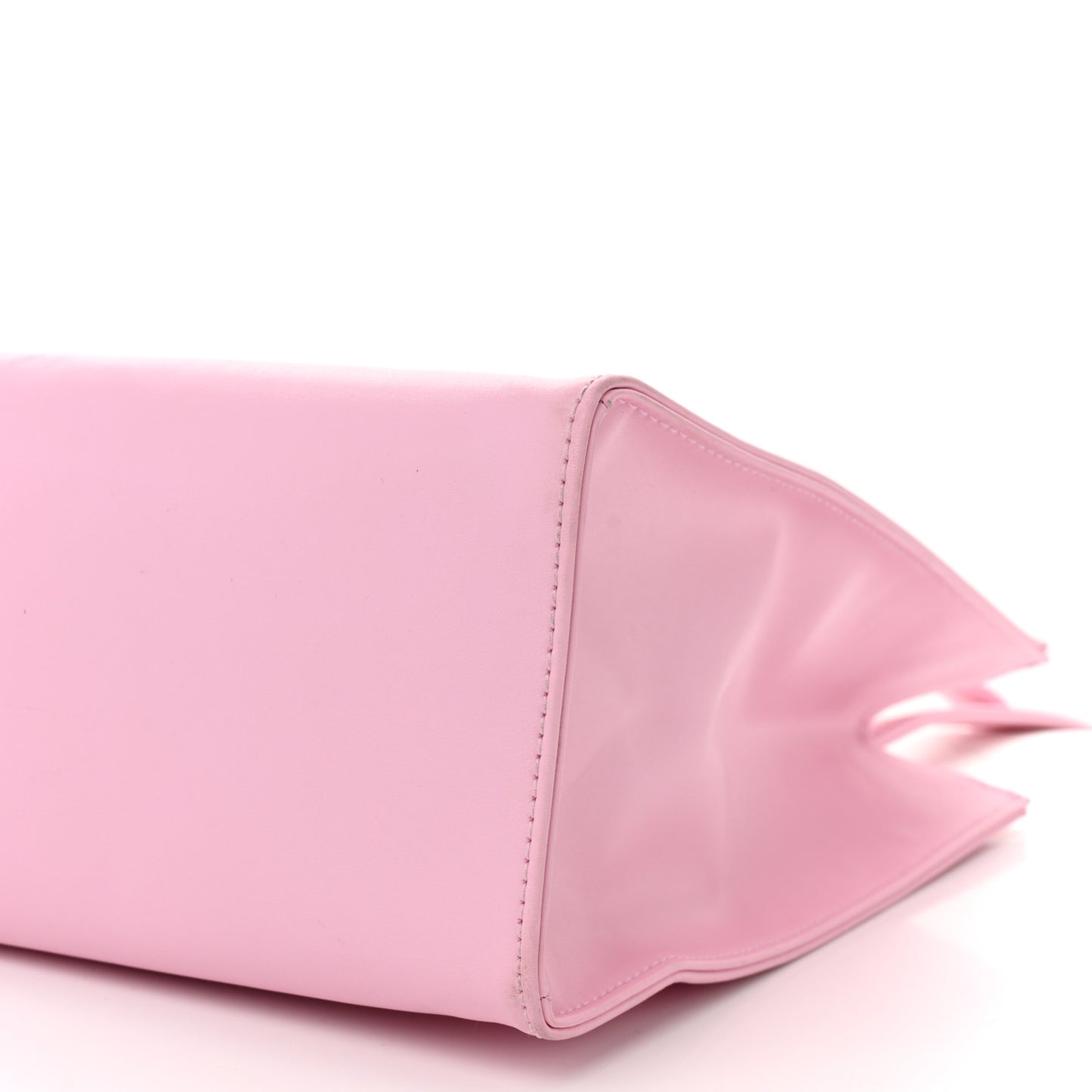 Vegan Leather Medium Shopping Bag Bubblegum