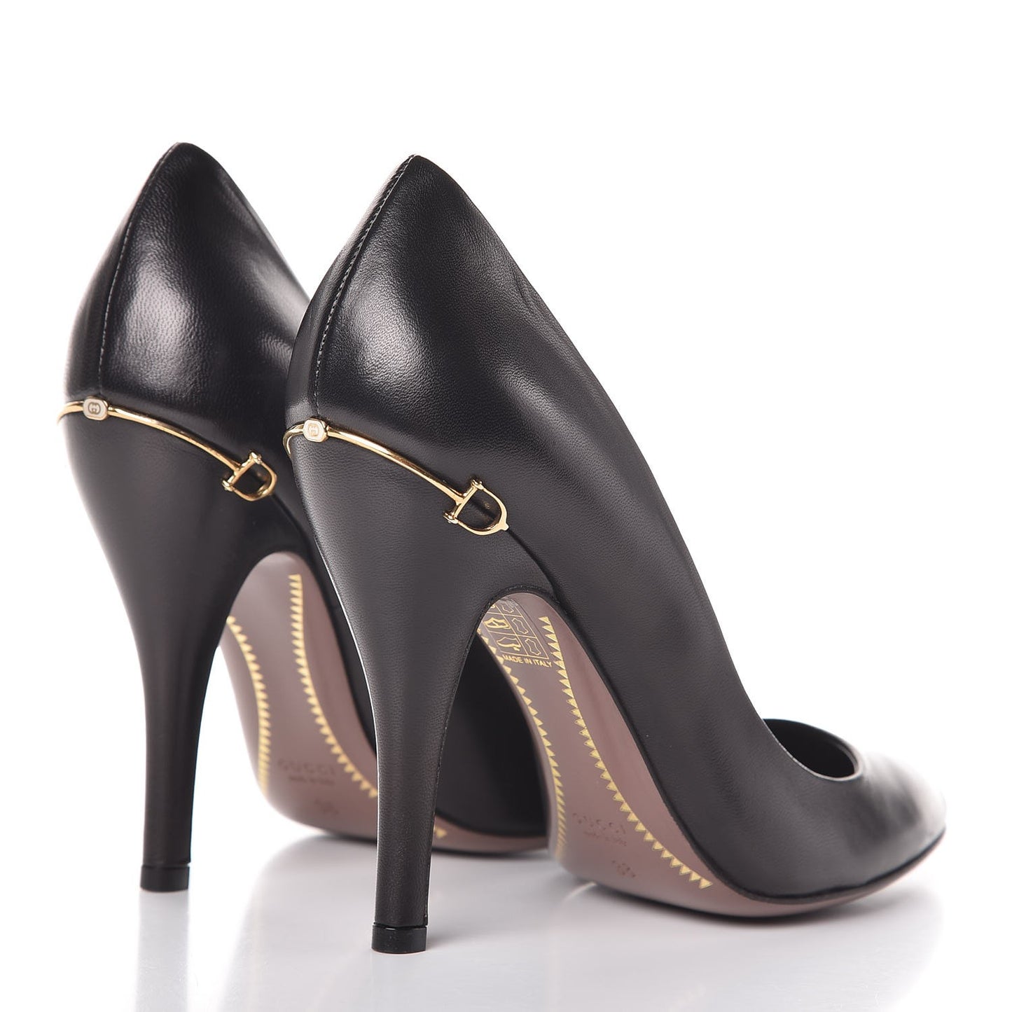 Nappa Horsebit High Heel Pumps 38 Black