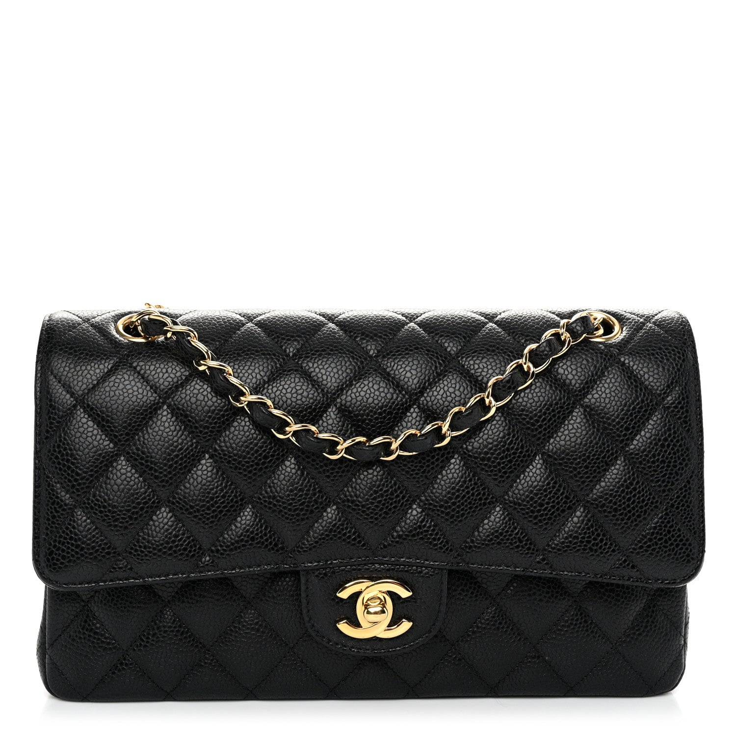 Chanel Caviar Quilted Medium Double Flap Black 1 of 10