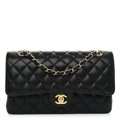 Chanel Caviar Quilted Medium Double Flap Black 1 of 10