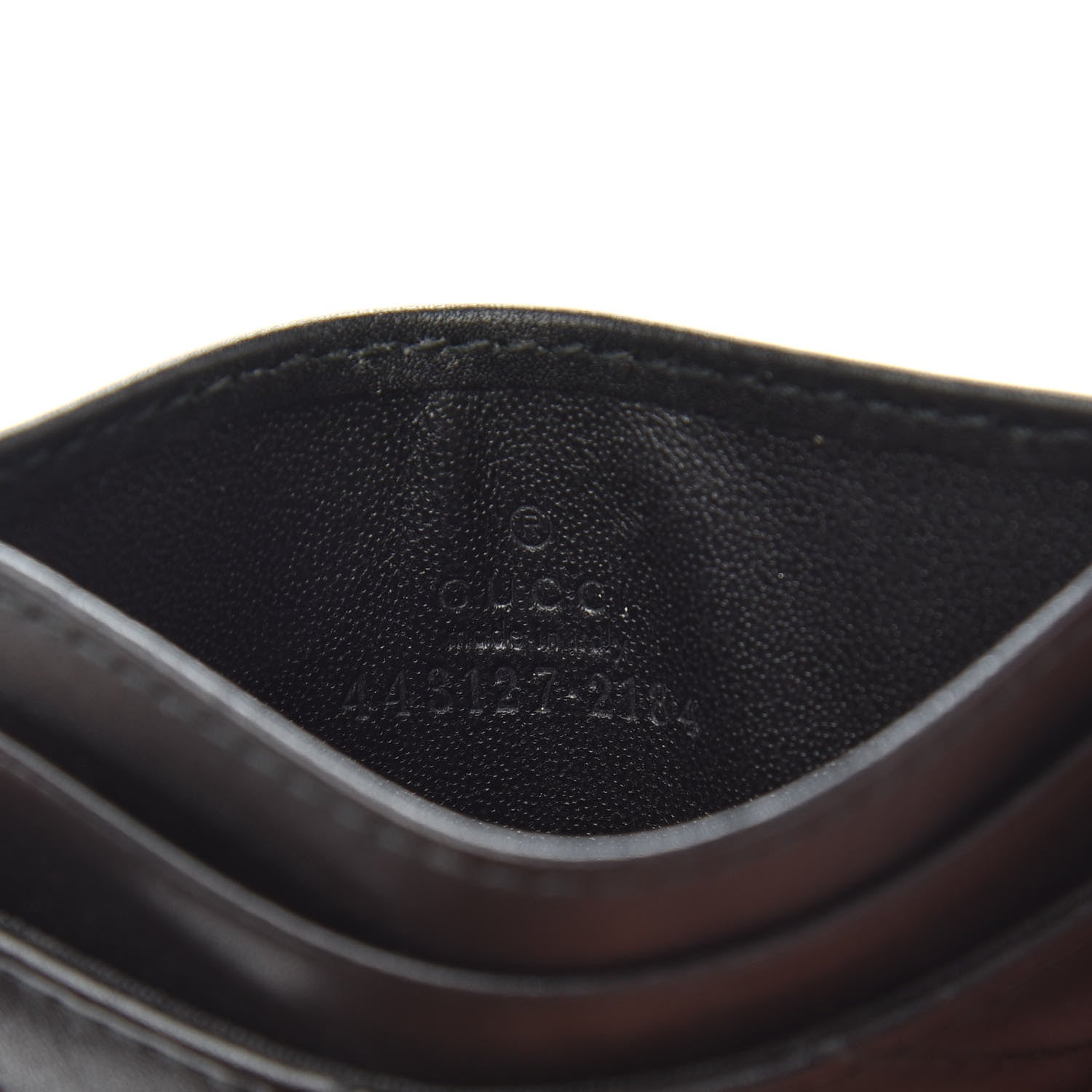 Gucci Calfskin Matelasse GG Marmont Card Holder Black 5 of 6