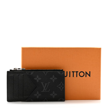 Louis Vuitton Monogram Eclipse Taiga Coin Card Holder 8 of 8