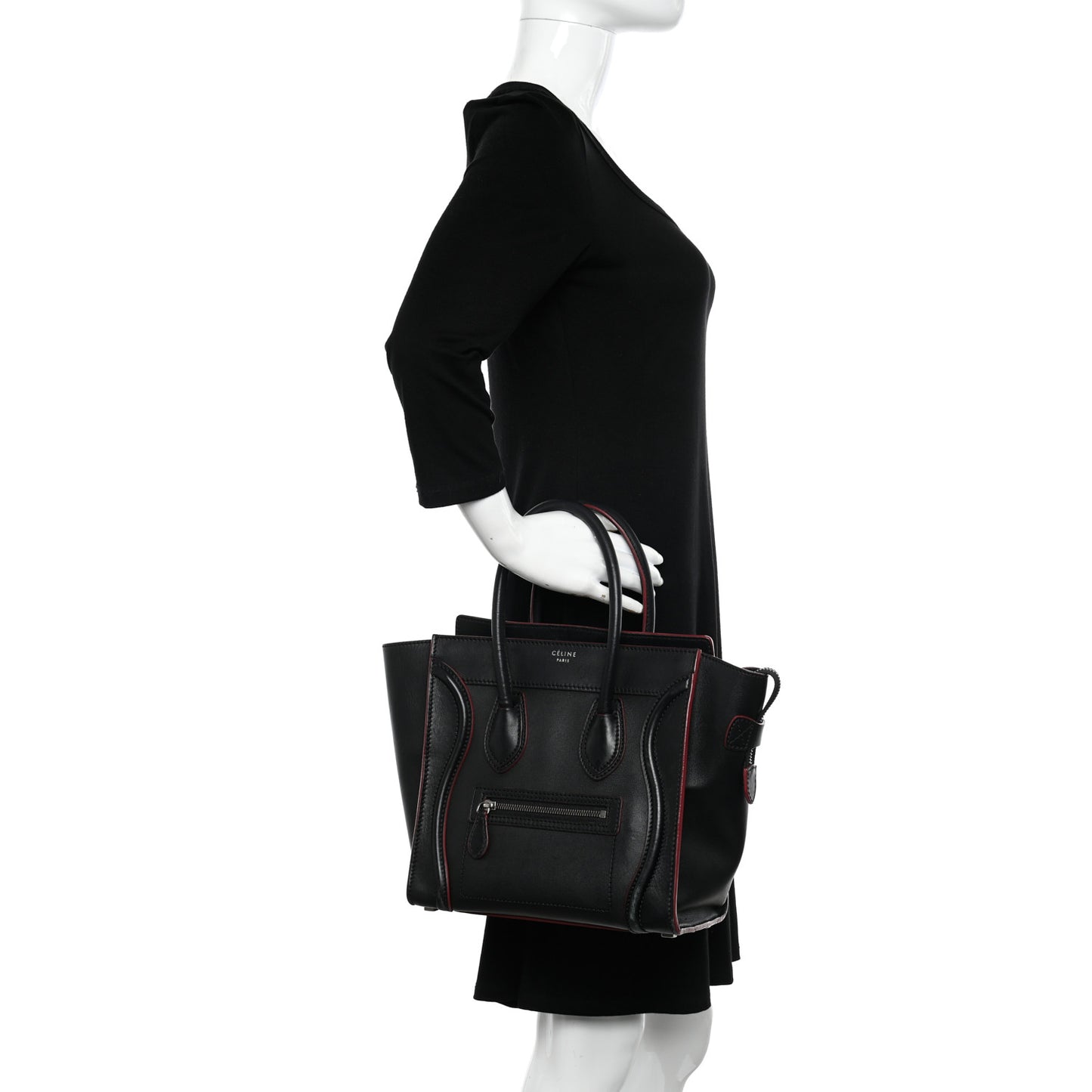 Smooth Calfskin Micro Luggage Black
