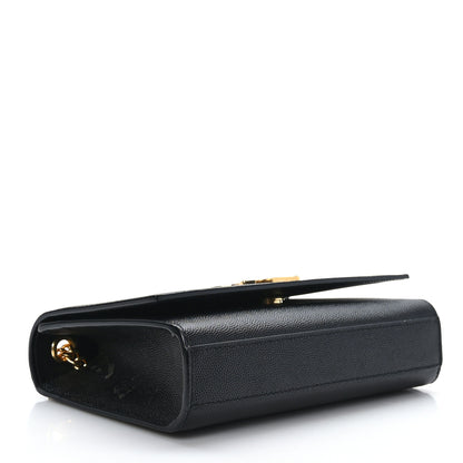 Saint Laurent Grain De Poudre Small Monogram Kate Satchel Black 4 of 8