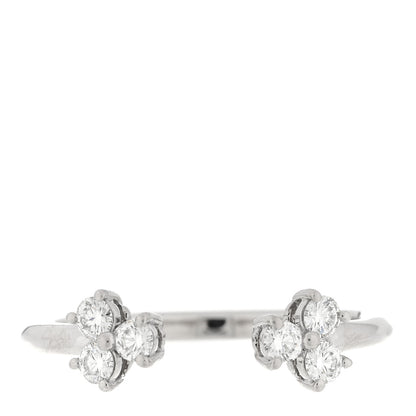 Tiffany Platinum Diamond Aria Open Ring 53 6.5 1 of 4