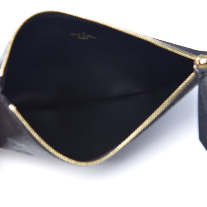 Louis Vuitton Empreinte Felicie Chain Wallet Zippered Insert Black 5 of 6
