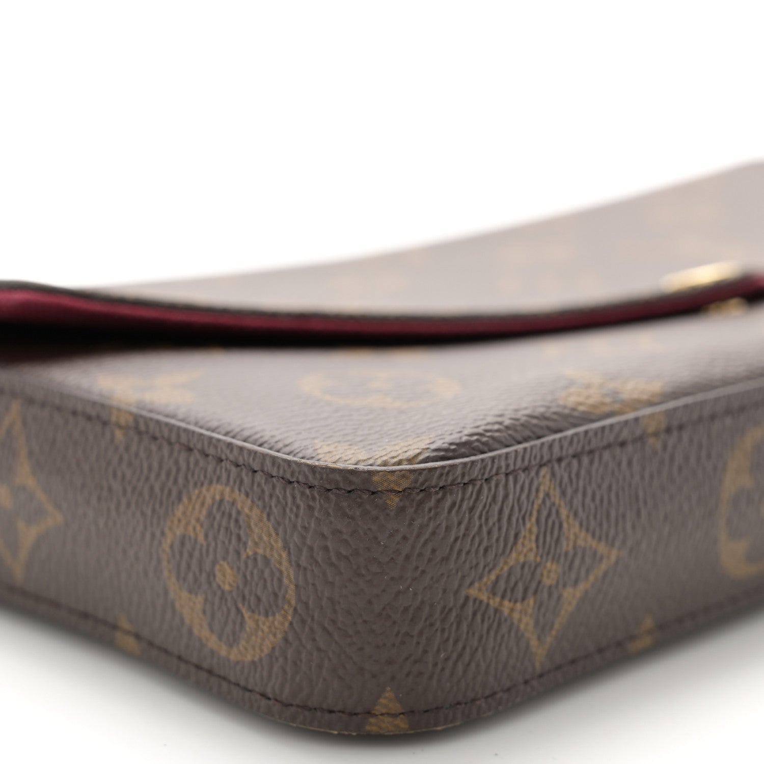 Louis Vuitton Monogram Pochette Felicie Chain Wallet Fuchsia 9 of 12
