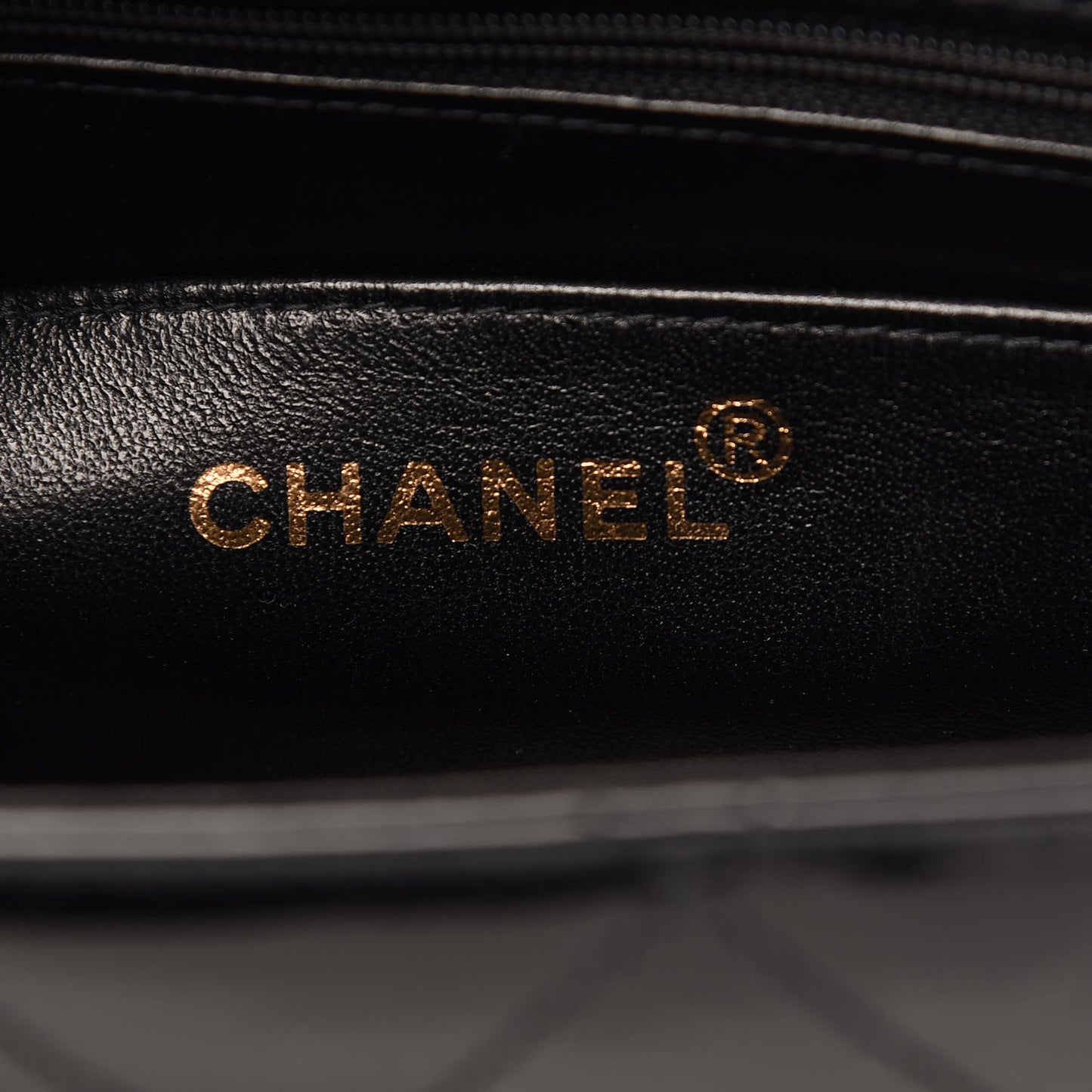 Patent Quilted CC Shoulder Bag Black