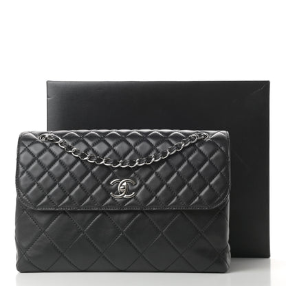 Chanel Calfskin Quilted In The Business Flap Bag Black 13 of 13