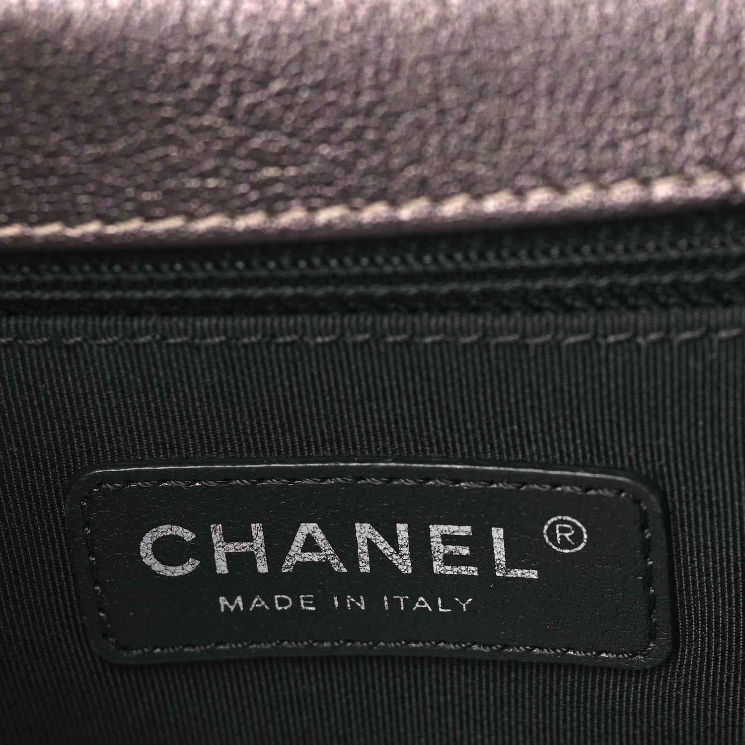 Chanel Iridescent Goatskin Quilted New Medium Boy Flap Dark Gold 6 of 9