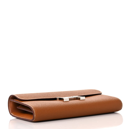 Hermes Epsom Constance Long Wallet To Go Gold 4 of 8