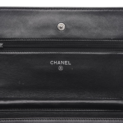 Chanel Caviar Timeless CC Wallet On Chain WOC Black 6 of 13
