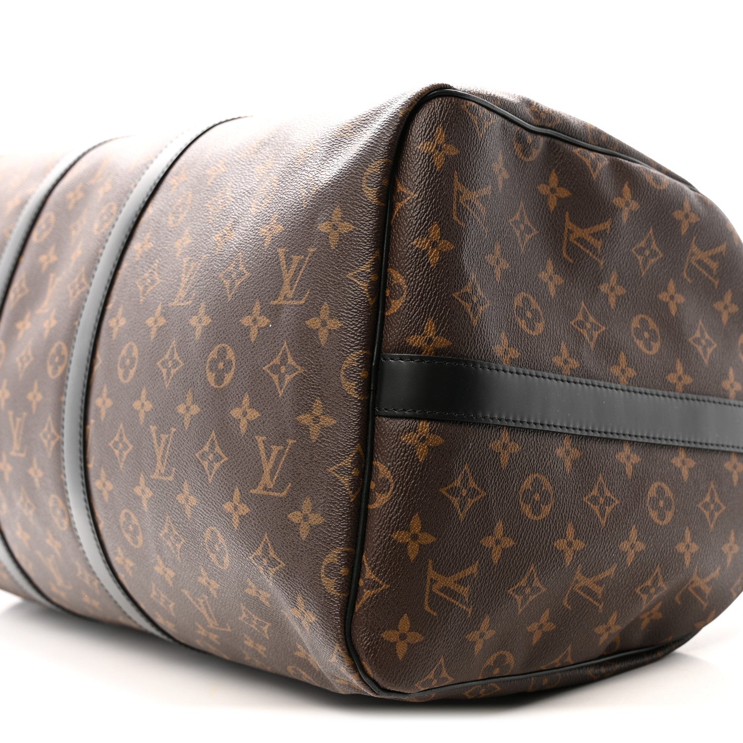 Louis Vuitton Monogram Macassar Keepall Bandouliere 55 9 of 13