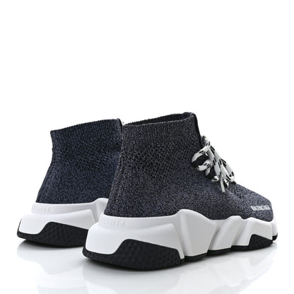 Balenciaga Chine Knit Bi-Color Sole Womens Speed Lace Up Sneakers 37 4 of 8