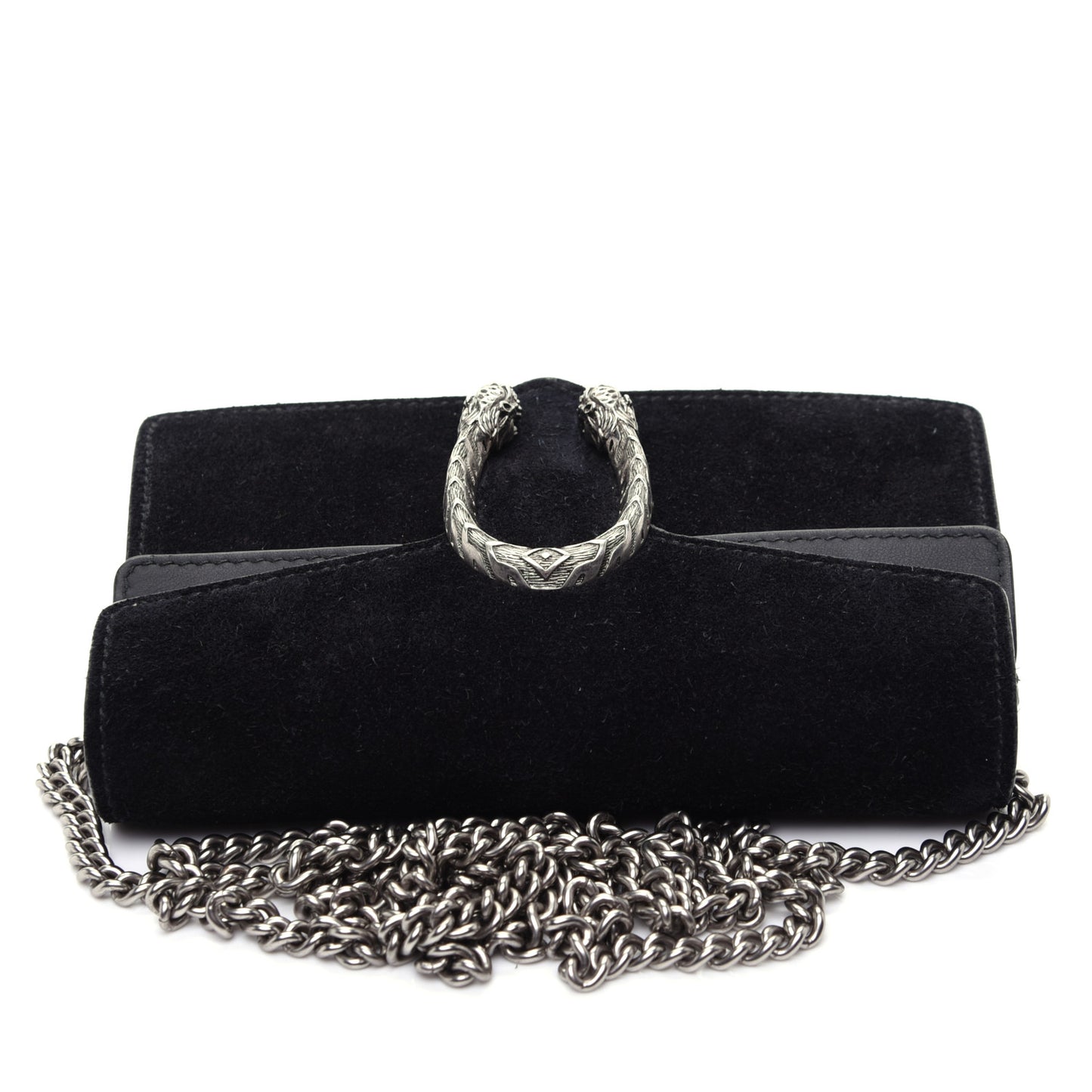Suede Super Mini Dionysus Shoulder Bag Black