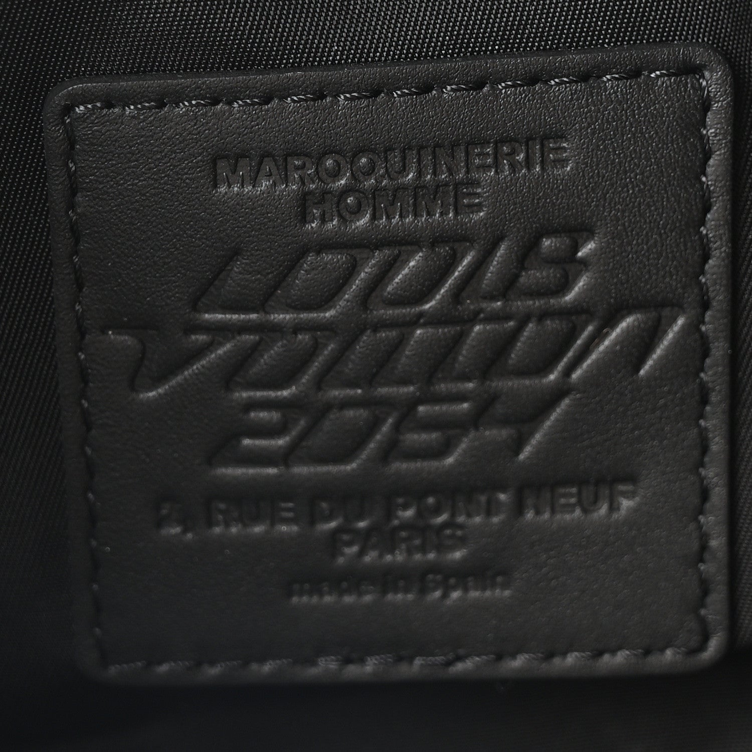Louis Vuitton Monogram 3D 2054 Drawstring Backpack Grey Black 6 of 9