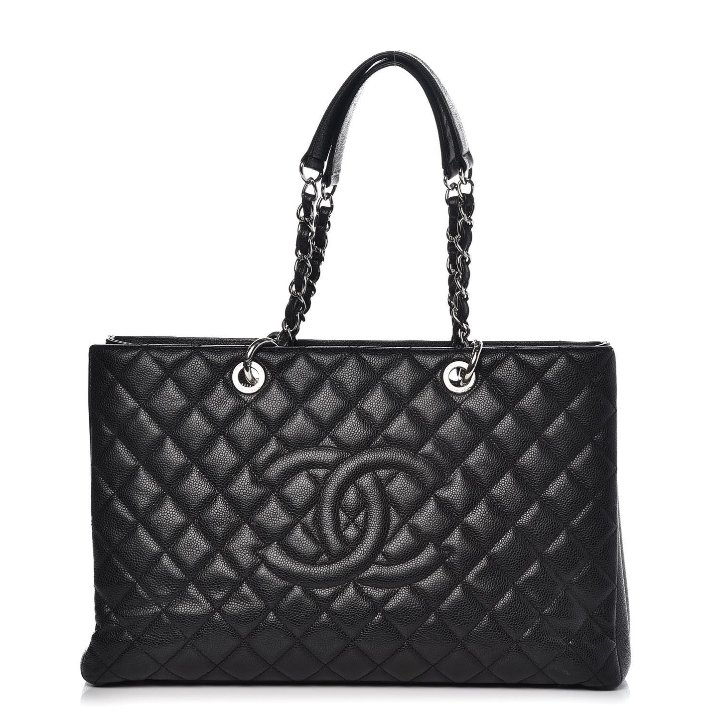 Caviar Quilted XL Grand Shopping Tote GST Black